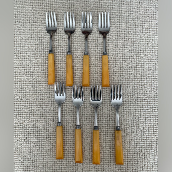 Dining Vintage Bakelite Dessert Forks Poshmark